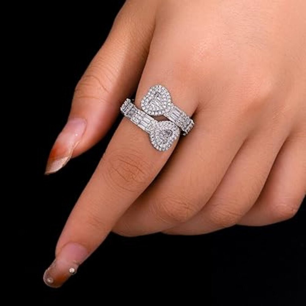 Neiman Marcus 14k Gold Plated Brass Heart Ring